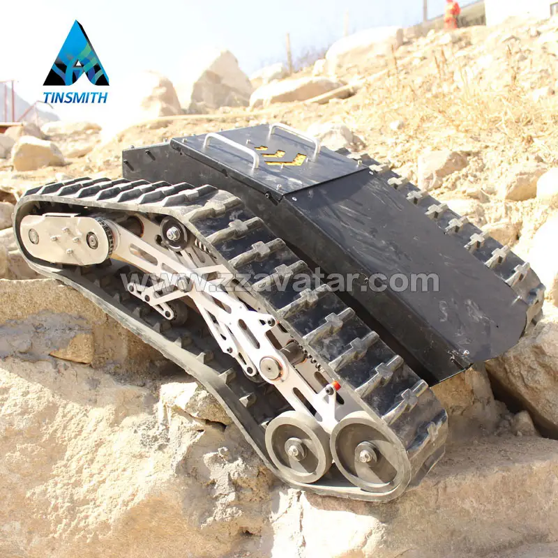 ATV ยาง track และ crawler หุ่นยนต์แชสซีสามารถเพิ่มกล้องตรวจสอบและแขน