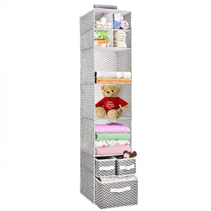 Multifunctionele 20-35l Rechthoekige Hangende Planken Duurzame En Gevulde Kastzak Speelgoed Opbergtas Kleding Organizer