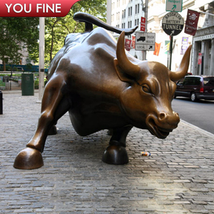 YOUFINE Estatua de Toro de Bronce para Decoración de Distritos Financieros, Escultura para Plaza - Product Image 4