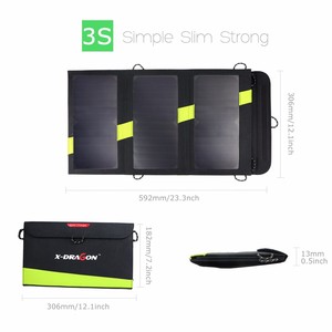 Cargador de Energía Solar 5 <span class=keywords><strong>V</strong></span> 20 W de la Energía Solar de Carga de la Batería para el Teléfono Móvil Tabletas, puertos dobles de - Product Image 2