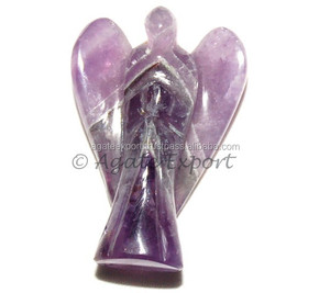 2024 Top Rated Sculpté À La Main Feng Shui Améthyste Ange Amour Style Agate Gravé Cristal Acheter et Obtenir Une Remise - Product Image 1