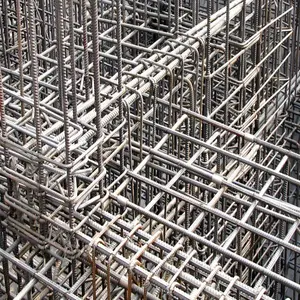HRB335 inşaat malzeme spiral deforme çelik çubuk inşaat demiri