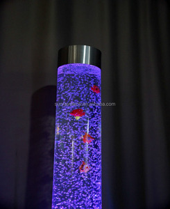 Tube à bulles LED sur pied <span class=keywords><strong>de</strong></span> 180 cm <span class=keywords><strong>de</strong></span> haut et 15 cm <span class=keywords><strong>de</strong></span> diamètre avec <span class=keywords><strong>aquarium</strong></span> pour bureau, hôtel, restaurant, spectacle, événement - Product Image 5