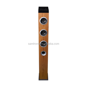 Samtronic 2.1CH Home Theatre System Tower Speaker with Phone Holder SM-T1200W Wooden Color Floor <strong>Stand</strong> Speaker <strong>Soundbar</strong> - Product Image 4