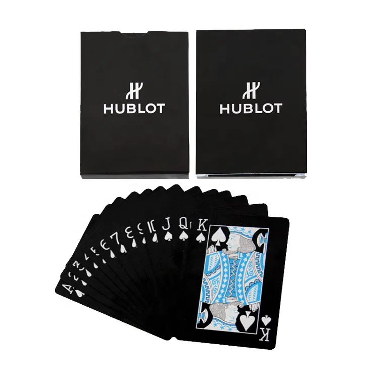 Baralho personalizado do jogo de cartas, wjpc-baralho personalizado de plástico para jogar cartão