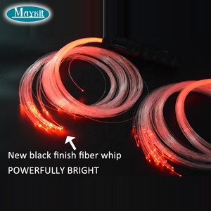 Kit fouet lumineux à fibres optiques LED à rotation libre à 360 degrés pour rave dance - Product Image 4