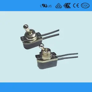 TA Series Off On Bật Bật Công Tắc Đen Với Cần Gạt Đầu Bóng Ngắn Và Dây 18AWG