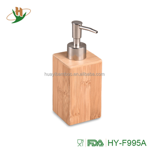 Natural Bamboo Bathroom Accessory Sets Includes Lotion <strong>Soap</strong> <strong>Dispenser</strong> <strong>Toothbrush</strong> <strong>Holder</strong> <strong>Soap</strong> Dish <strong>Holder</strong> Swab <strong>Holder</strong> - Product Image 2