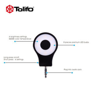 Tolifo portátil batería incorporada recargable LED Selfie anillo <span class=keywords><strong>proyector</strong></span> fotográfico LED anillo luz <span class=keywords><strong>para</strong></span> <span class=keywords><strong>Iphone</strong></span> teléfono móvil - Product Image 6