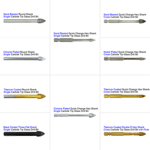 6 Cái Vòng Chân Đơn Cacbua Tip Kính Và Gạch Khoan Bit Set - Product Image 6