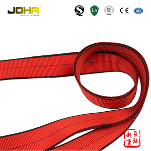 Cuerda de Seguridad con Doble Gancho y Amortiguador de Impactos <span class=keywords><strong>JOHA</strong></span>, Poliéster de Alta Tenacidad 25KN, Certificación CE, 45mm, para Trabajo, Posicionamiento, Rescate y Escalada en Roca - Product Image 2
