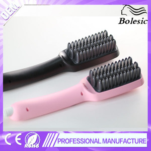 Paypal Accepté Anti-Brûlure Automatique Cheveux Massager Outil LCD Défrisage Brosse De Électrique Défrisage Peigne - Product Image 1