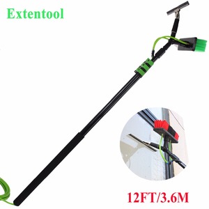 Brosse coiffante à eau pour le nettoyage des vitres, outil de nettoyage avec longue poignée télescopique, aspiration/12 pieds - Product Image 2