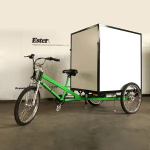 에스테르 500W 전기화물 Trike/삼륜차 럭셔리, 3 휠 전기화물 자전거 세발 성인