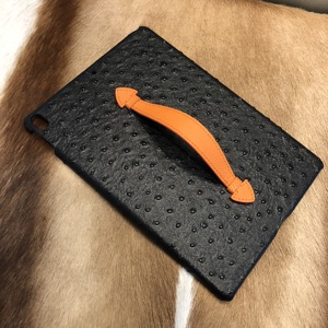 Funda de Cuero Genuino con Diseño de Avestruz para <span class=keywords><strong>iPad</strong></span> Pro 10.5 con Asa, a Prueba de Polvo, Opción de Logotipo Personalizado - Product Image 5