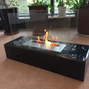 Fabrik Billig Verkauf moderner Indoor-Tisch Feuer wanne Ethanol Marmor-Kamin