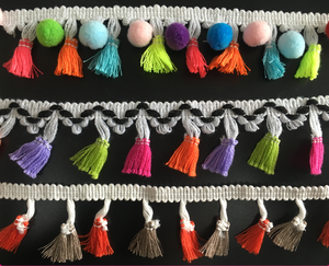 2019 <strong>Colorful</strong> Polyester/cotton <strong>Balls</strong> <strong>Lace</strong> Sewing <strong>Lace</strong> Fringe/<strong>tassel</strong> Pom Pom Trim <strong>Tassel</strong> - Product Image 3