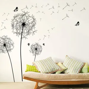 Wholesale removable dandelion room decor 3d wall stickers