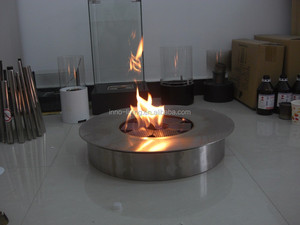 Brûleur à alcool en acier inoxydable en vente, insert rond pour foyer, carburant <span class=keywords><strong>bio</strong></span>éthanol 2,5 L - Product Image 2