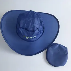 맞춤형 폴리 에스테르 접이식 모자 팝업 접이식 모자 접이식 비치 태양 모자