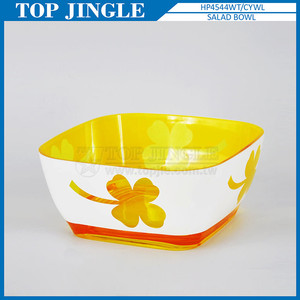 ชามสลัดใบใหญ่ดีไซน์แบบหมุนทำจากพลาสติกสีม่วงใส - Product Image 3