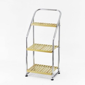 Simple Design Eco-Friendly High Quality Standing Wooden <b>Shelf</b> Rack for Room - Product Image 4