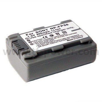 Rechargeable Lithium-ion Battery Np-fp50 Replacement Camera Battery for Sony A230/290/390 DSC-HX1 HX100/100V HX200/200V TG3 TG5