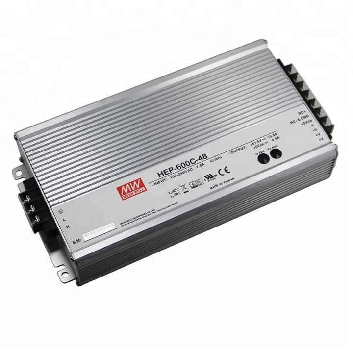 600W 48Vバッテリー充電器HEP-600C-48 Meanwellバッテリー充電器PFC 