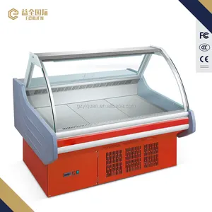 SSG-25 de vidrio con puertas correderas, refrigerador de aire para pollo congelado