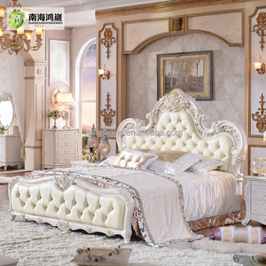 Meubles <span class=keywords><strong>de</strong></span> chambre à coucher <span class=keywords><strong>de</strong></span> luxe modernes, <span class=keywords><strong>lit</strong></span> king size <span class=keywords><strong>avec</strong></span> design confortable en bois massif - Product Image 1