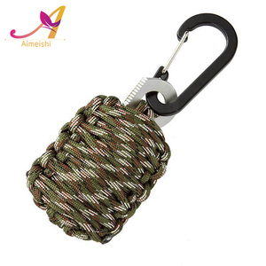 Cordón acampar al aire libre mosquetón firestarter survival kit KIT DE PESCA paracord supervivencia llavero - Product Image 3