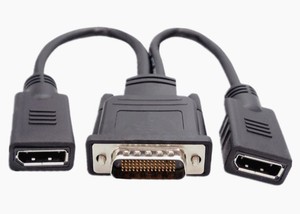 DMS-59 à Double DisplayPort Splitter Y Câble DMS 59 à <span class=keywords><strong>2x</strong></span> DP Y Câble DMS-59 Adaptateur LFH Câble - Product Image 2