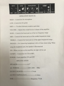 Amplificateur de <span class=keywords><strong>guitare</strong></span> acoustique électrique de 15 watts, instrument de musique chinois, à <span class=keywords><strong>vendre</strong></span> - Product Image 3