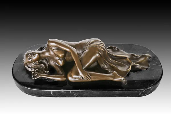 EPA-273 Спящая девочка для бронзовая скульптура в изделия из металла
