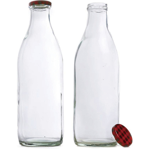 Bottiglia di <span class=keywords><strong>Vetro</strong></span> per Latte da 1L, <span class=keywords><strong>Bottiglie</strong></span> Personalizzate da 1000ml - Product Image 1