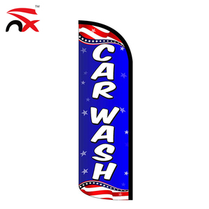 มือที่กำหนดเองเสาและ Ground Spike ล้างรถ Feather Flag ชุด - Product Image 3