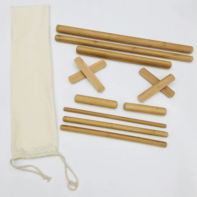 Hot sale solid bamboo massage kits