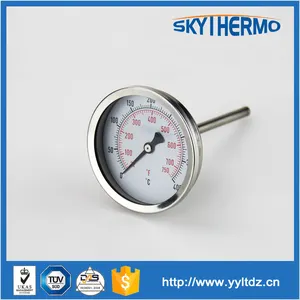 ステンレス鋼ユニバーサル バイメタル ss屋外工業用バイメタル温度計
