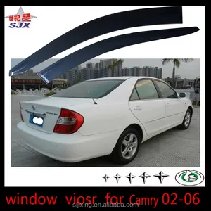 window visor for CAMRY 02-06 white export foreign car door visors for Toyota Camryvehicle accessories Window Visor Mugen Type