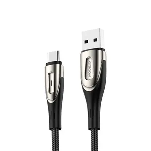 Joyroom TYPE-C Data Kabel Nilon Dikepang Aluminium Cepat Kecepatan 1.2 Meter Usb Tipe C Kabel