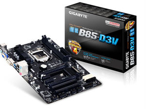 Intel gigabyte b85 origanl micro atx carte mère de bureau, lga1150, <span class=keywords><strong>ddr</strong></span> <span class=keywords><strong>3</strong></span>, lan., dvi, ga-b85-d3v - Product Image 1
