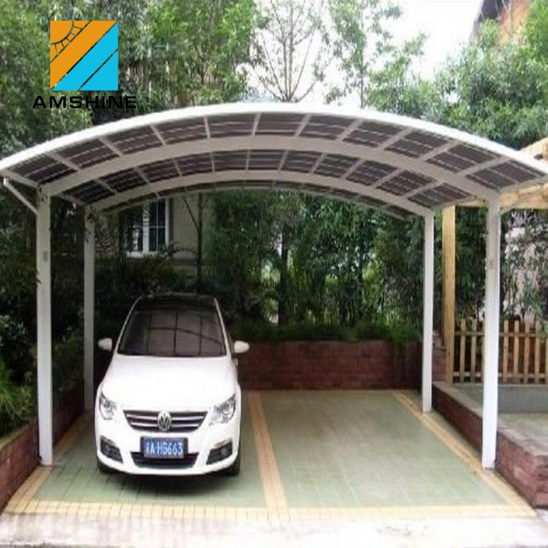 Kerai Luar Ruangan Perlindungan UV Kanopi Polikarbonat Aluminium Menyesuaikan Carport