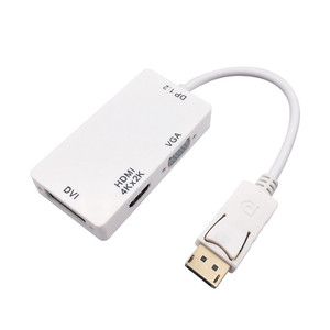 4k nam nữ 3-in-1 dp chuyển đổi <span class=keywords><strong>Adapter</strong></span> hỗ trợ 1080P Màn hình máy tính máy chiếu PVC USB Loại C HDMI <span class=keywords><strong>DVI</strong></span> dp trong/Đồng - Product Image 6