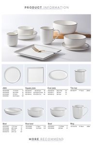 Mejor opción banquete brillante blanco chino cena Dubai vajilla # - Product Image 6