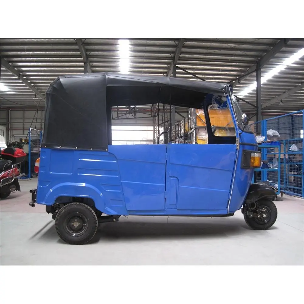 2018 년 중국 버전 파란 색깔 175cc 200cc Bajaj 자동 인력거 인도 가격 bajaj 3 짐수레꾼 가격 TUKTUK MOTOTAXI