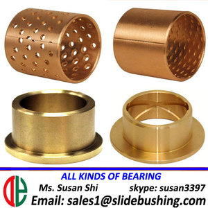 Faites glisser la bague de glissement acier de 흑연 de palier de PTFE de 청동 en laiton de cuivre 오일리스 douille - Product Image 5