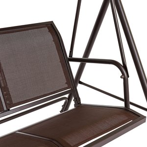 Canapé balançoire pour 3 personnes, canopée d'extérieur, pour jardin, porche, patio, Convertible - Product Image 5