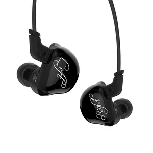 KZ ZSR 6ユニットDriver 1DD + 2BA Hifi Hybrid Headphones In Ear Monitor Earbuds