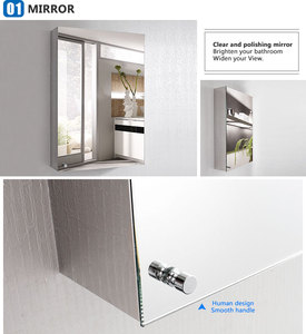 Индийский рынок ванная комната из нержавеющей стали зеркальный шкаф настенный аптечка 7022 - Product Image 5