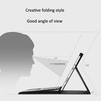Housse de protection pour tablette Microsoft Surface Go Pro 5 6, étui folio avec support à 6 angles pour Surface Pro 8 7 9 10, sacoche pour ordinateur portable pour femmes et hommes